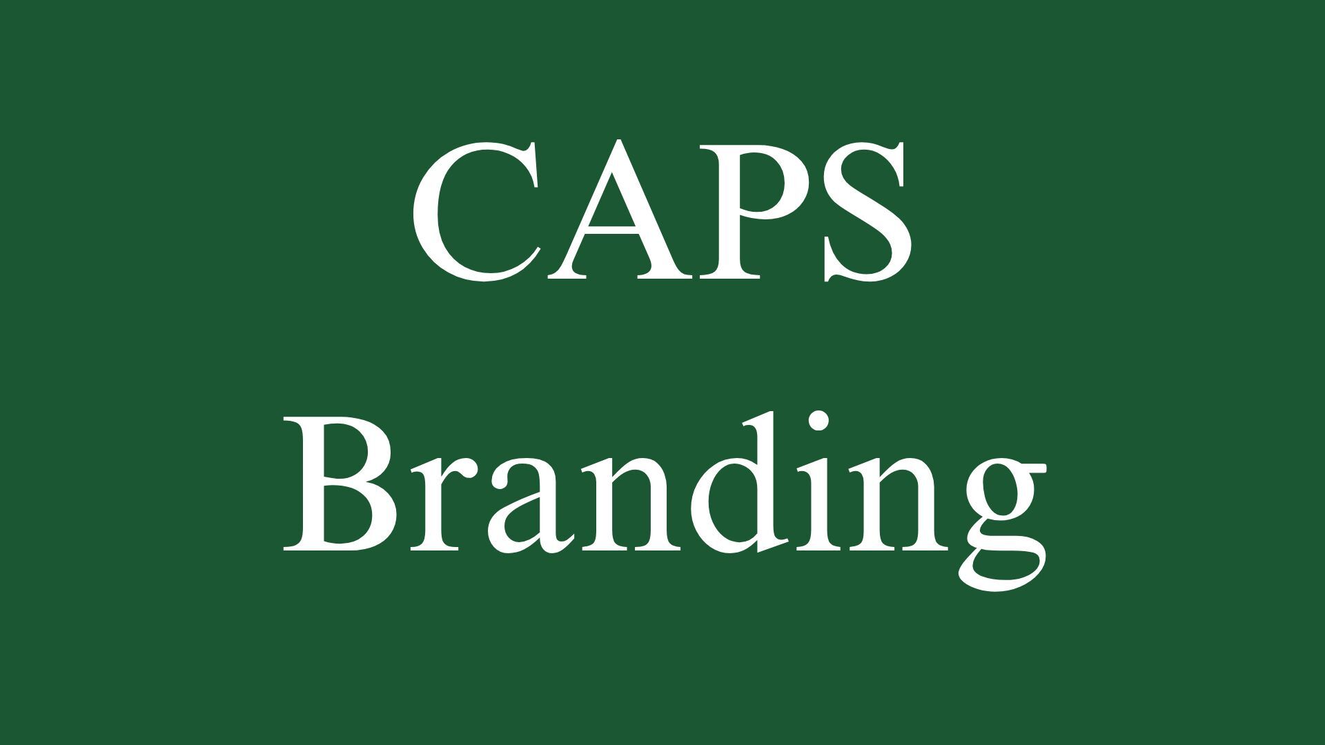 CAPS Branding